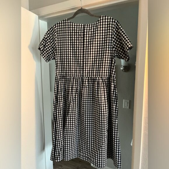 Tradlands Nico Dress in Black and White Gingham - Picture 2 of 5